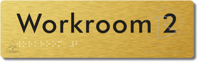 Workroom 2 - Braille Tactile Signs Aust.