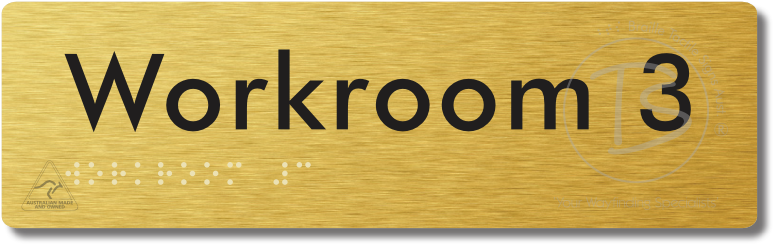 Workroom 3 - Braille Tactile Signs Aust.