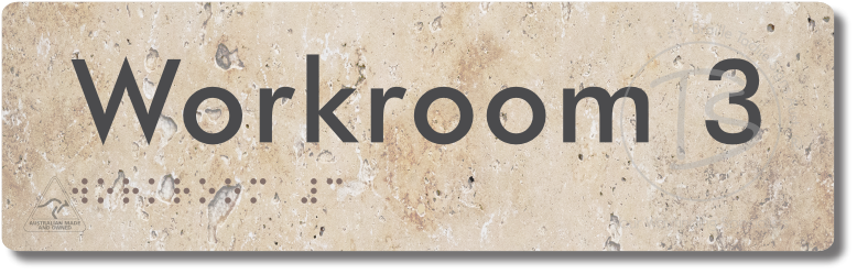 Workroom 3 - Braille Tactile Signs Aust.