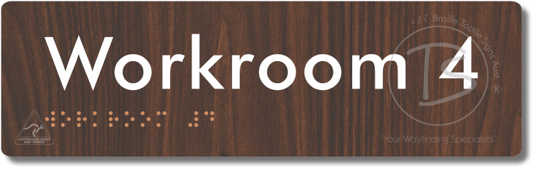 Workroom 4 - Braille Tactile Signs Aust.