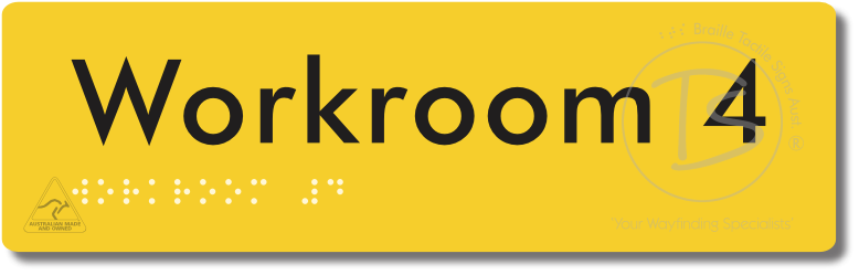 Workroom 4 - Braille Tactile Signs Aust.