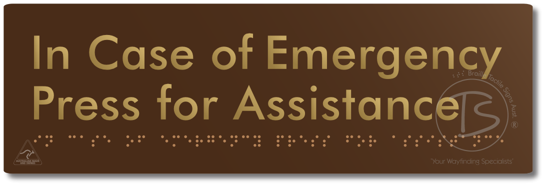 In Case of Emergency Press for Assistance