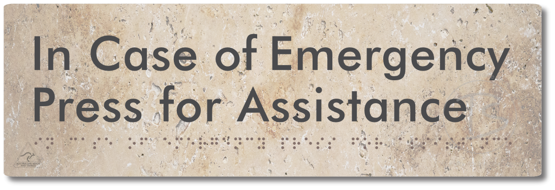 In Case of Emergency Press for Assistance
