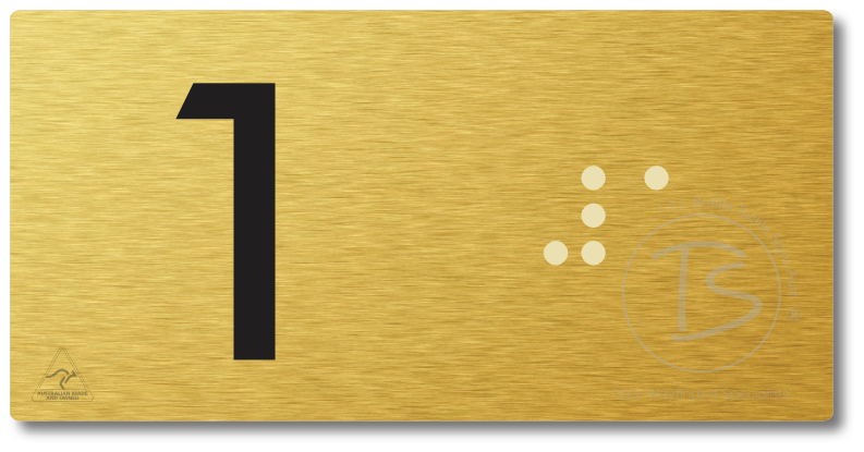 Lift Button Sign Level 1