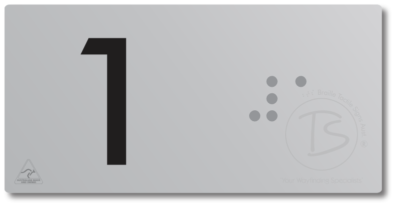 Lift Button Sign Level 1