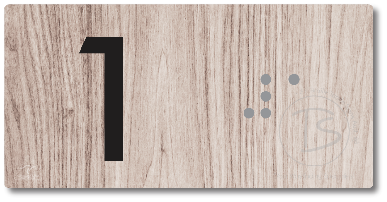Lift Button Sign Level 1
