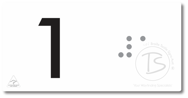 Lift Button Sign Level 1