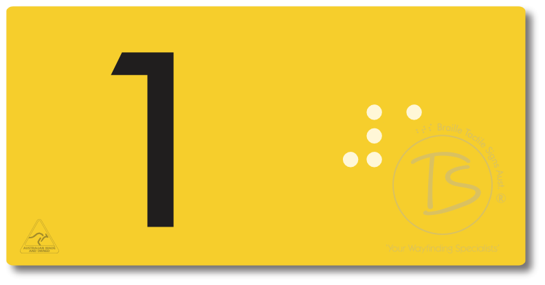 Lift Button Sign Level 1