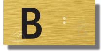 Lift Button Sign Level B