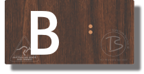 Lift Button Sign Level B