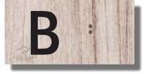 Lift Button Sign Level B