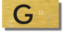 Lift Button Sign Level G