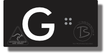 Lift Button Sign Level G