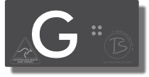Lift Button Sign Level G