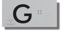 Lift Button Sign Level G
