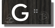 Lift Button Sign Level G
