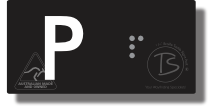Lift Button Sign Level P