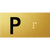 Lift Button Sign Level P