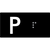 Lift Button Sign Level P