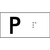 Lift Button Sign Level P