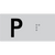 Lift Button Sign Level P