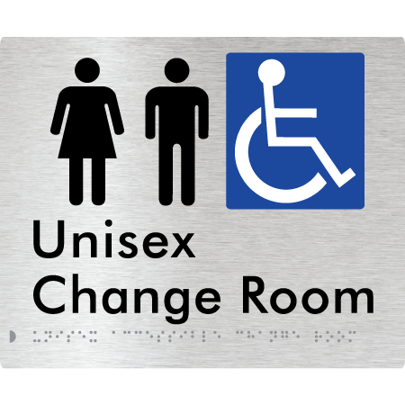 Unisex Accessible Change Room - Braille Tactile Signs Aust.