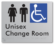 Unisex Accessible Change Room - Braille Tactile Signs Aust.