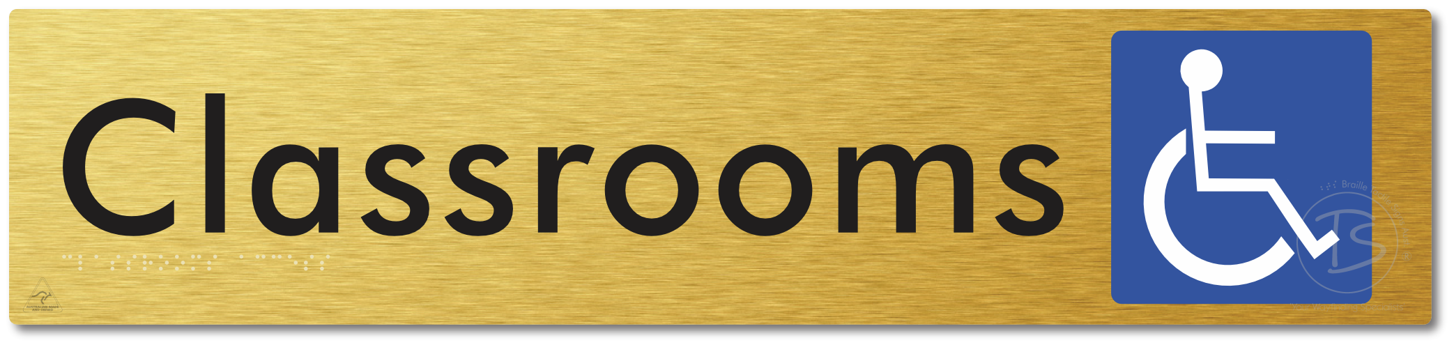 Accessible Classroom Access - Braille Tactile Signs Aust.