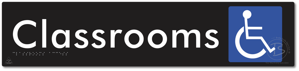 Accessible Classroom Access - Braille Tactile Signs Aust.