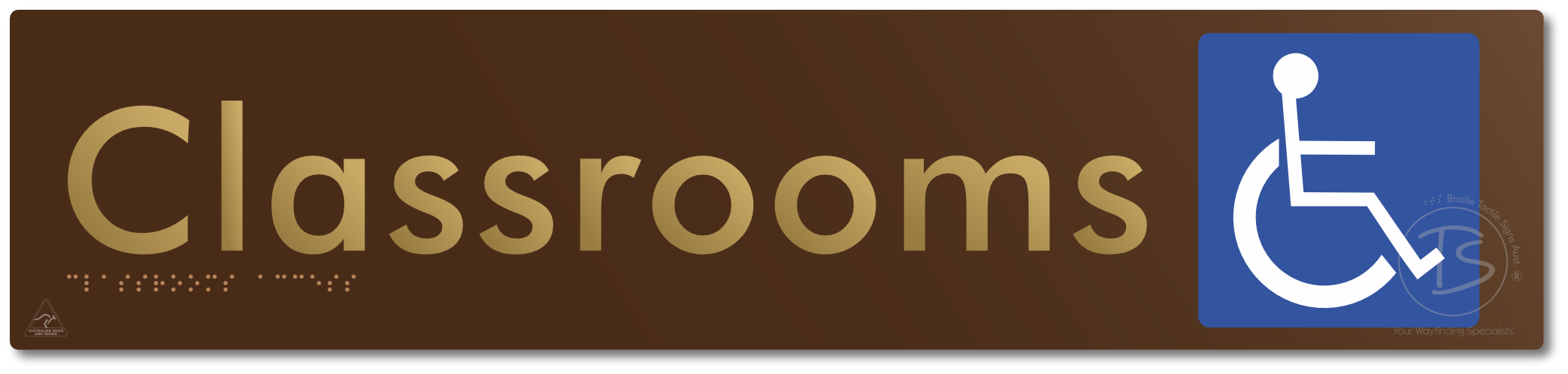 Accessible Classroom Access - Braille Tactile Signs Aust.
