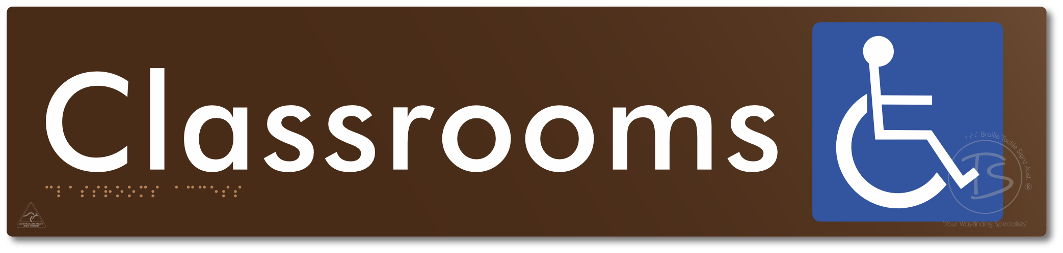 Accessible Classroom Access - Braille Tactile Signs Aust.