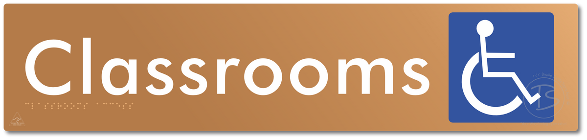Accessible Classroom Access - Braille Tactile Signs Aust.