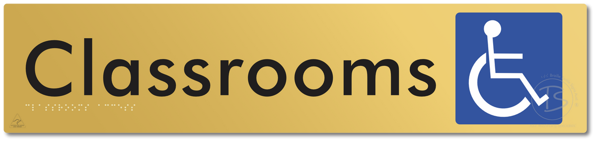 Accessible Classroom Access - Braille Tactile Signs Aust.