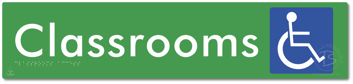 Accessible Classroom Access - Braille Tactile Signs Aust.