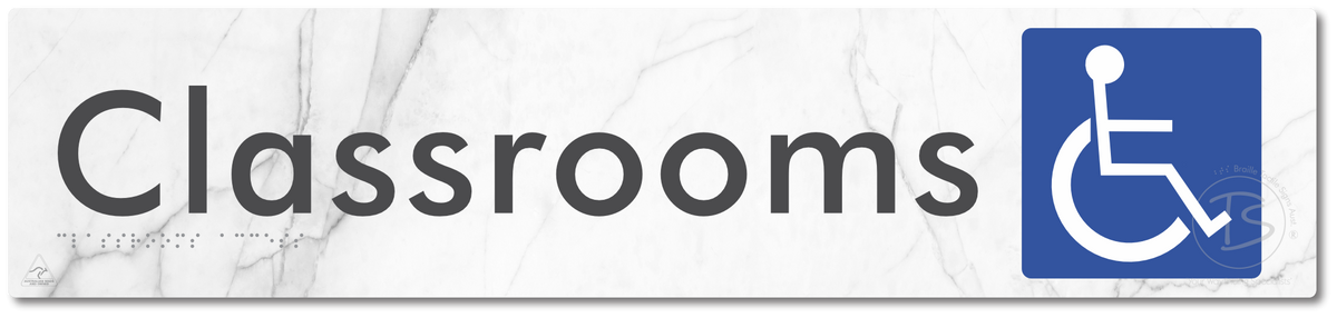 Accessible Classroom Access - Braille Tactile Signs Aust.