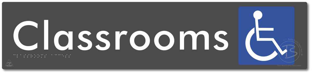Accessible Classroom Access - Braille Tactile Signs Aust.