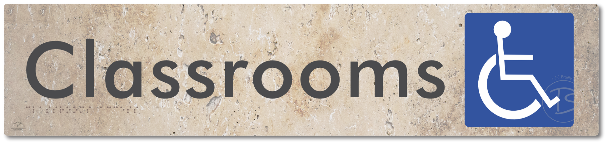 Accessible Classroom Access - Braille Tactile Signs Aust.