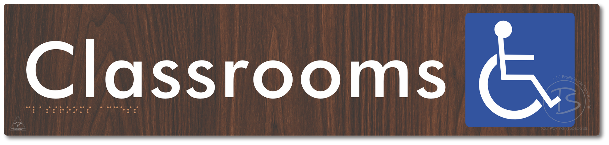 Accessible Classroom Access - Braille Tactile Signs Aust.