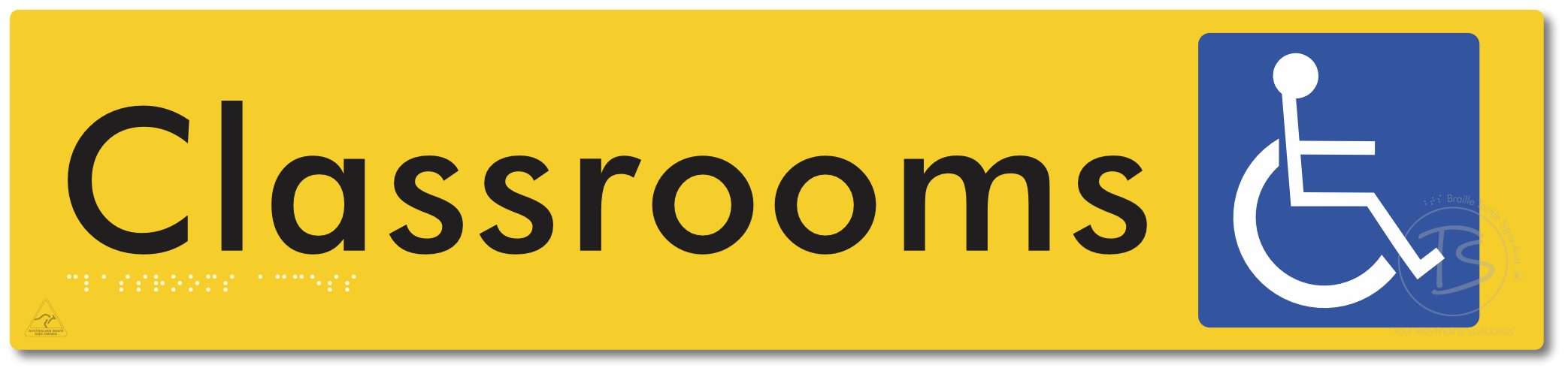 Accessible Classroom Access - Braille Tactile Signs Aust.
