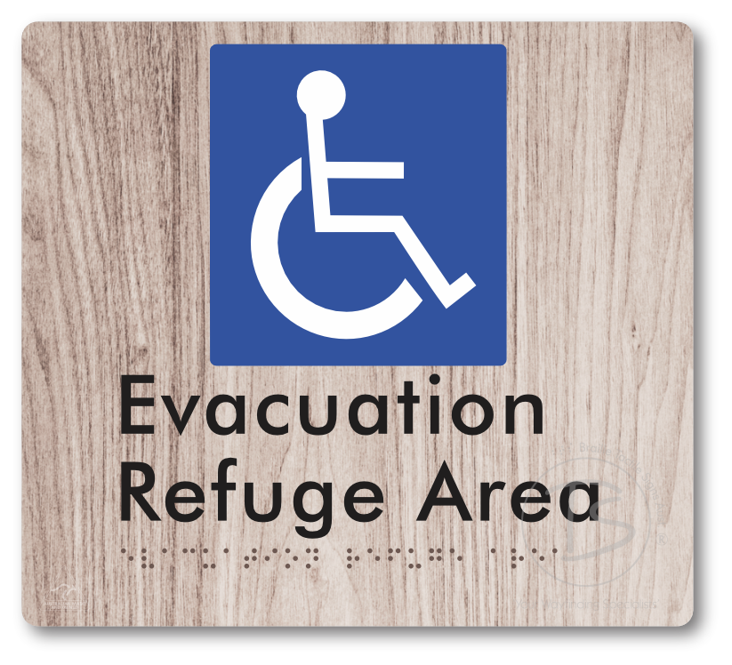 Evacuation Refuge Area - Braille Tactile Signs Aust.