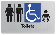 Unisex Accessible Toilets & Baby Change with Air Lock - Braille Tactile Signs Aust.