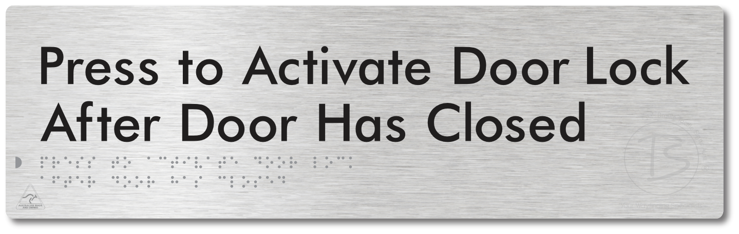 Press to Activate Door Lock After Door Has Closed