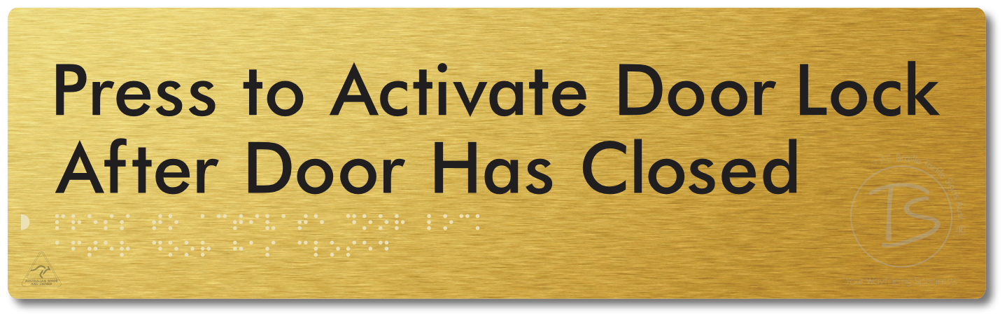 Press to Activate Door Lock After Door Has Closed