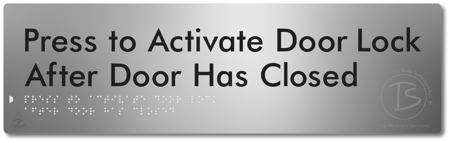Press to Activate Door Lock After Door Has Closed