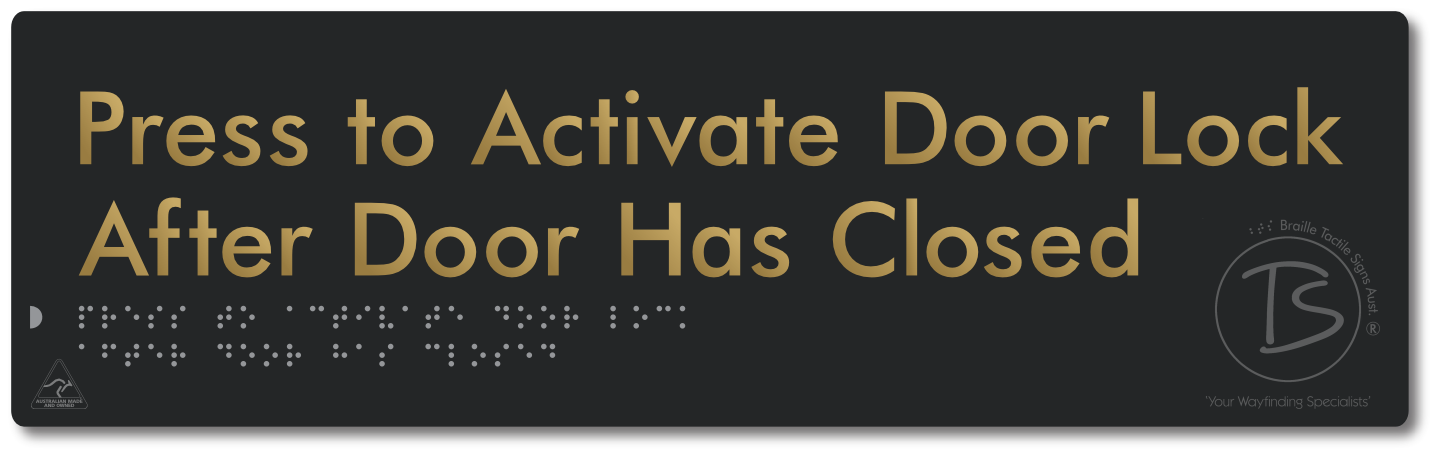 Press to Activate Door Lock After Door Has Closed