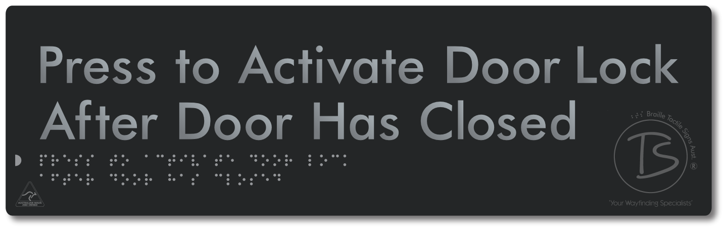 Press to Activate Door Lock After Door Has Closed