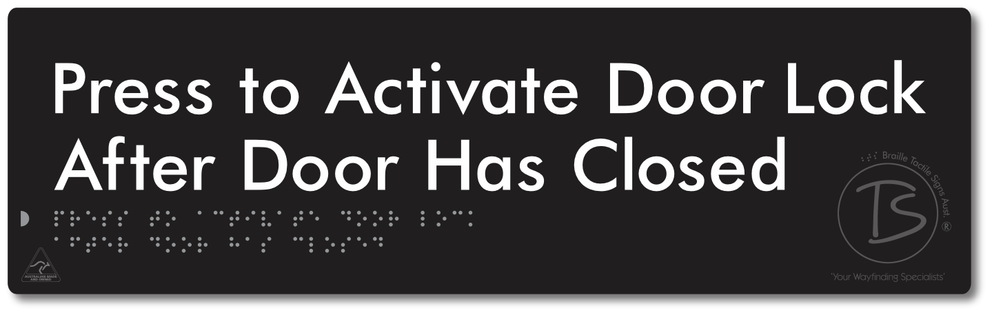 Press to Activate Door Lock After Door Has Closed