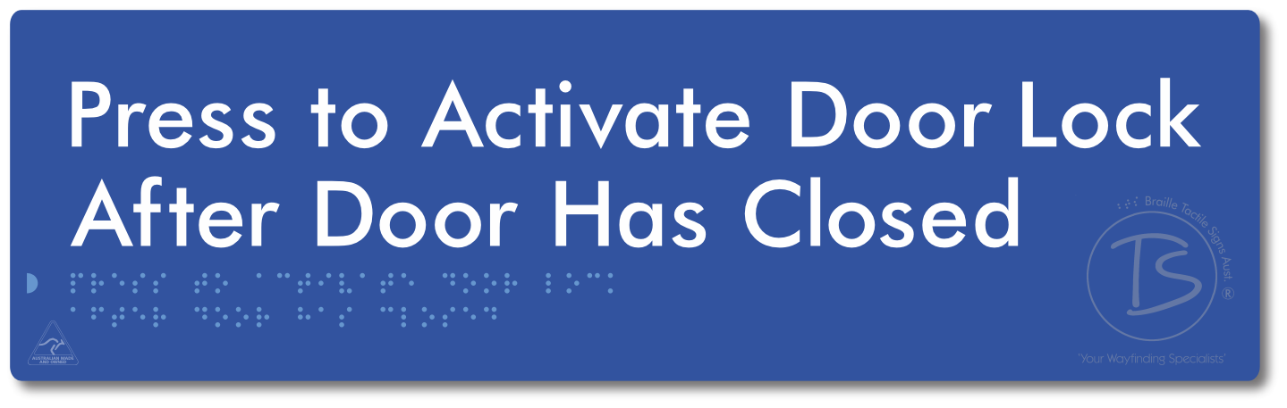 Press to Activate Door Lock After Door Has Closed