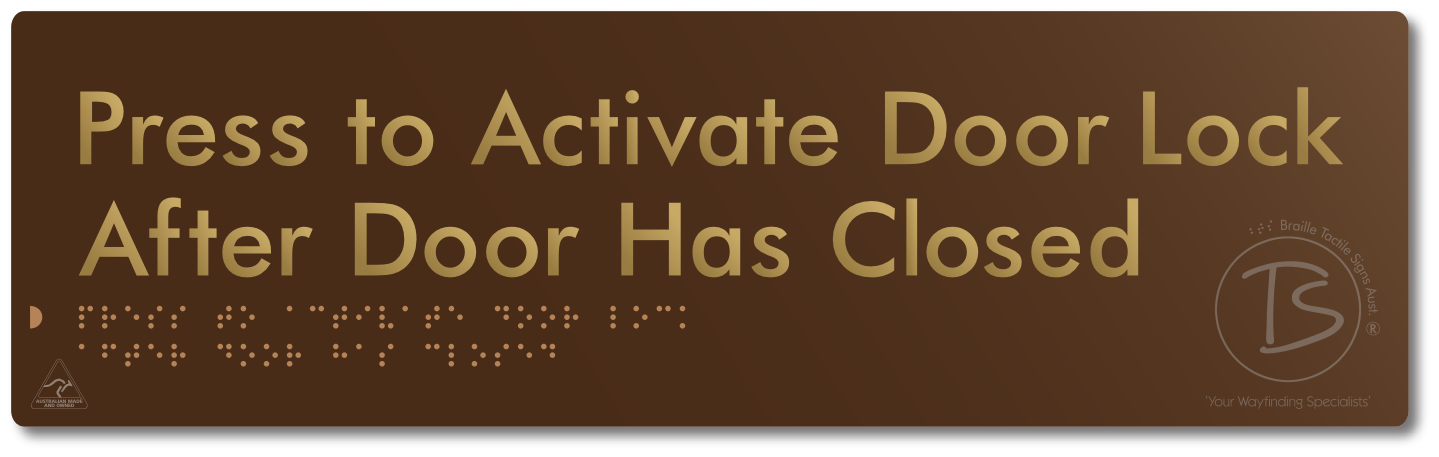 Press to Activate Door Lock After Door Has Closed