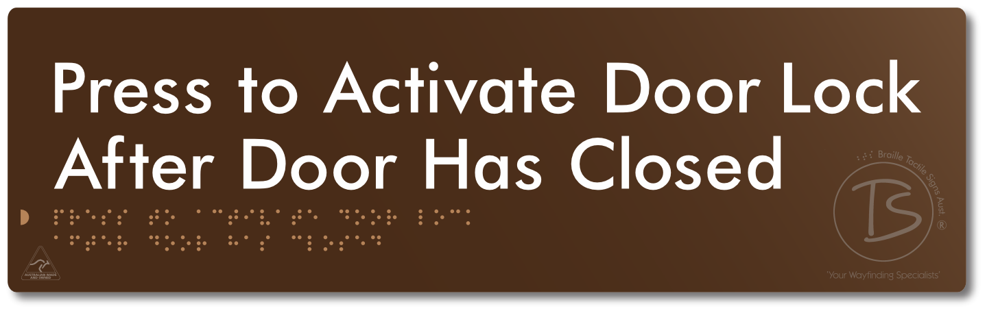 Press to Activate Door Lock After Door Has Closed